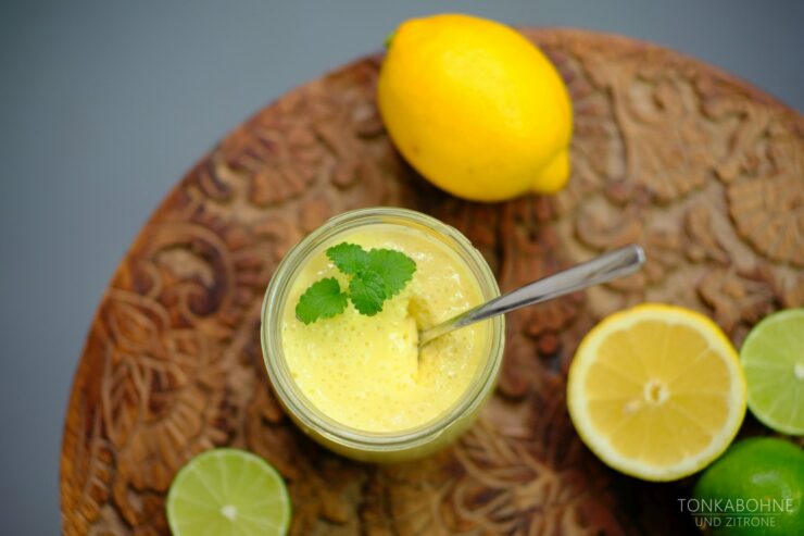 Creme aus Zitronen und Limetten - Tonkabohne und Zitrone | Backblog